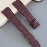 burgundy/red wine leather strap