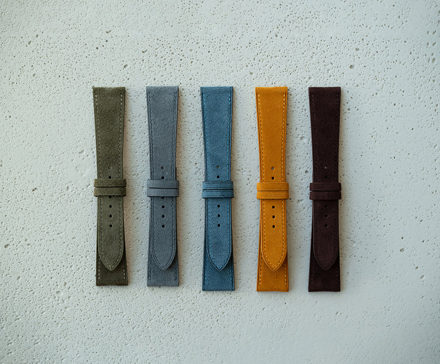Suede watch strap