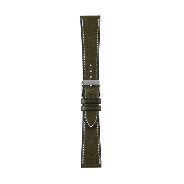 Olive Minerva Box Leather Strap-Vintage-Modern Balance – Atelier