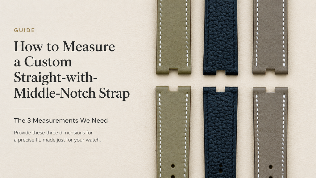 How to Measure a Custom Middle-Notch Watch Strap