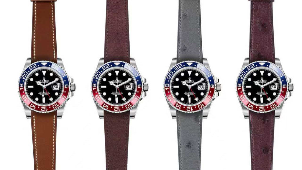 Strap Guide —  Elevating Your Retro Rolex GMT-Master with 4 Handcrafted Leather Straps