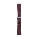 OSTRICH leather Watch Strap-Bordeaux