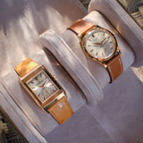 2-slot watch travel case in etoupe