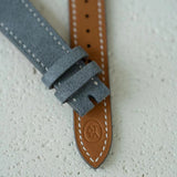 gray suede watch strap