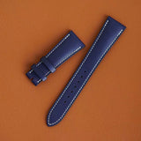 blue padded watch strap