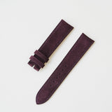 curved suede leather strap