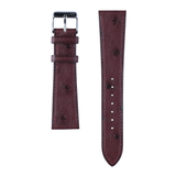 OSTRICH leather Watch Strap-Bordeaux