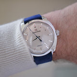 navy suede with grand seiko