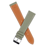 Green handmade watch strap
