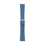 OSTRICH leather Watch Strap-Blue Jean