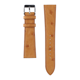 OSTRICH leather Watch Strap-Chestnut
