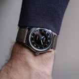 epsom watch strap in chocolate color