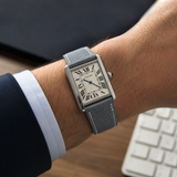 glacier gray epsom with cartier tank
