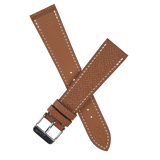 Gold handcraft watch band in epsom