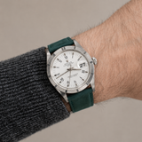 nubuck green strap with Rolex
