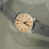 ostrich gray leather strap