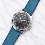 suede blue jean watch strap