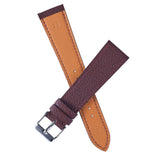 burgundy togo handmade strap