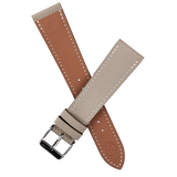 epsom leather strap in beige color
