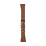 gold color watch strap in epsom